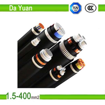 4 Core Yjlv 3 * 185 + 1 * 95mm2 Cable de alimentación aislado Al / XLPE / PVC